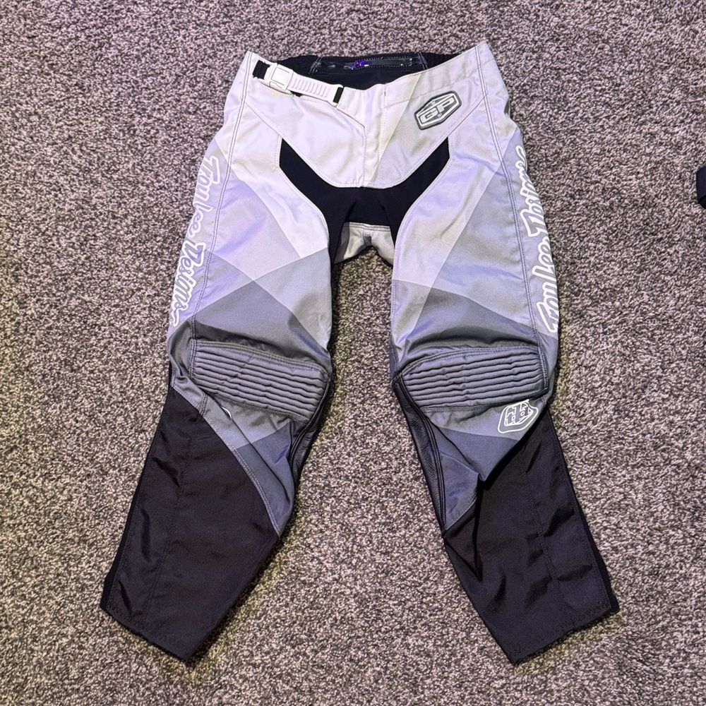 Troy Lee Designs Kids Gray & Black Motocross Pants